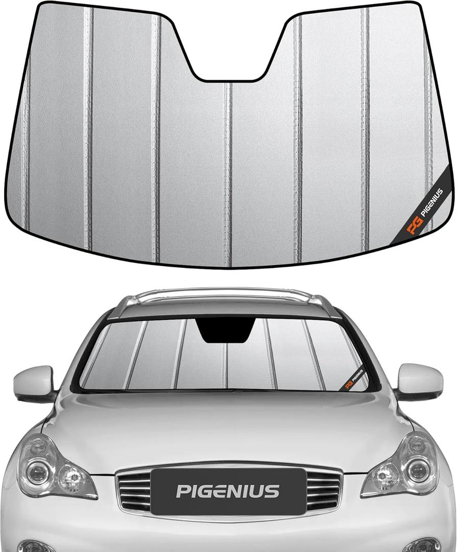 Windshield Sunshade for Infiniti QX50 2014-2017, EX35 2008-2012, EX37 2013 Front Window Sun Shade - Safeguard