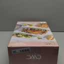 COOK WITH COLOR 8 PC. Glass Baking Dish Set with Lids - Deep Casserole Dish, Glass Food Container, Oven, Freezer and Microwave Safe, Clear Container, Pink