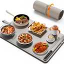 Warming Mat for Food (24"x16") - iTRUSOU 7-Level Electric Warming Tray with 400W High-Power, Timer 099H & Built-In Strap - Rollable Large Food Warming Mat for Parties & Buffet
