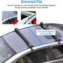 Universal Car Roof Rack 42.91"-44.88" Cross Bars, Upgraded Adjustable Aluminum Alloy Crossbars with 165lbs Load Capacity, Heavy Duty Roof Crossbars for SUVs, Sedans, and Vans