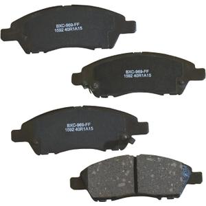 Bendix Premium SBC1592 Ceramic Front Brake Pads for Nissan March 2020-2015, Micra 2019-2015, Note 2019-2014, V-Drive 2020, Versa 2019-2012, Versa Note 2019-2014