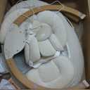 Baby Swings for Infants, Monamii Baby Swing, Infant Swing with 5 Speeds, 10 Lullabies, Electric Swing for Baby, Indoor & Outdoor Use (Beige)