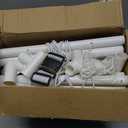 Trycooling Stuffed Animal Storage Zoo Holder Space Save Vertical PVC with Elastic Band and Net for Playroom Bedroom Nursery (White 1)