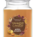 Yankee Candle Golden pumpkin Classic 22oz Large Jar Single Wick Candle Over 110 Hours of Burn Time Ideal for Home Decor and Gifts