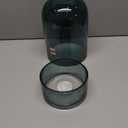 9.2IN Glass Candle Holder Blue