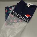 VENTELAN Family Matching Christmas Pajamas Set Holiday Santa Claus Sleepwear Xmas PJS Set for Couples and Kids (14Y)