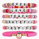 2 x OHOME Teacher Appreciation Gifts - 6 Pack Teacher Appreciation Bracelets | Thank You Teacher Gifts in Bulk,Teacher Outfits Shirts for Women,Teacher Must Haves Supplies