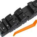 Power Window Switch Fits for Chevrolet Silverado,Avalanche,Suburban,Tahoe,Sierra,Yukon 2007-2013.Driver Side Control Door Master Switch.Without Power Folding Mirrors,4-Door Only.OE# 20835552