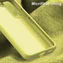 bemal for Samsung Galaxy S21 Case - Smooth Silky Liquid Silicone - Slim Fit Soft Microfiber Lining - Designed for Women and Girls - Shockproof Protective Phone Cover 6.2"- Bright Yellow