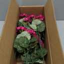 31" Large Artificial Blue Hydrangea Floor Plant, Realistic Faux Silk Floral Arrangement in Black Pot, UV Resistant Tall Outdoor Decorative Flowers for Porch, Patio, Office & Home Entrance