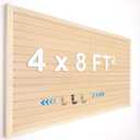 [8x4 Ft] PVC Slat Wall Paneling, Adjustable Slatwall Panels with Coupling Structure, Slatted Wall Panel System with Customizable Storage Options, DIY Cutting & Easy-to-Install Slatwall Board Shelves