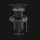 30PCS 3 in 1 Retainer Clip Assortment Compatible for Honda & Acura 10PCS Each of 91501-TR0-003, 91505-TM8-003, 90682-SEA-003 Interior Door Trim, Fender, Bumper Push-Type Fasteners