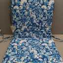 Arden Outdoor Dining Chair Cushion, 20 in x 20 in, Patio Cushion for Patio, Dining, or Rocking Chairs, Aqua Blue Fusion Floral
