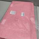 2 Pack Storage Boxes with Lids and Handles, Collapsible Linen Storage Bins Organizer Containers Baskets Cube with Removable Divider for Home Bedroom Closet Office (Pink, Large)