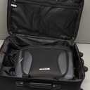 Rockland Fashion Softside Upright Luggage Set, Black/Gray, 2-Piece (14/19) (2-Piece Set (14/19))