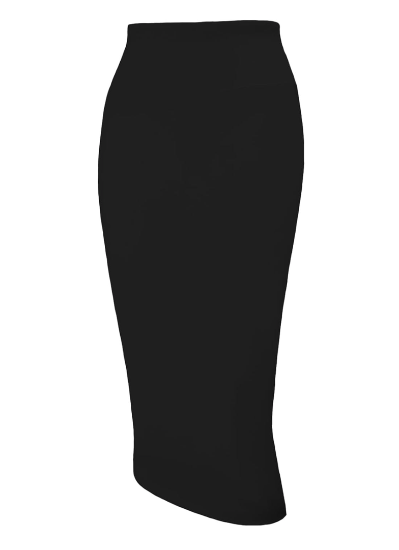 Tapata Women's Office Work Pencil Skirt Stretch High Waist Below Knee Bodycon for Business Casual, M