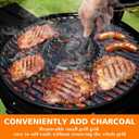 Round Grill Grate 19.5" for Akorn Kamado Ceramic Grill, Pit Boss K24, Louisiana Grills K24, Char-Griller 16620, Solid Rod Round Coookin Grate Grill Grid, Cast Iron