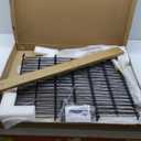 No Dig Fence Tall Garden Fence, 5 Panels Dog Fence Animal Barrier, Arched Flower Bed Edging Ornamental Wire Border for Yard Patio (5 Panels - 30 in(H) X 10 ft(L) - with Gate)