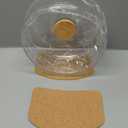 Niteangel Super-Silent Hamster Exercise Wheels - Quiet Spinner Hamster Running Wheels with Adjustable Stand for Hamsters Gerbils Mice Or Other Small Animals (M, Transparent)