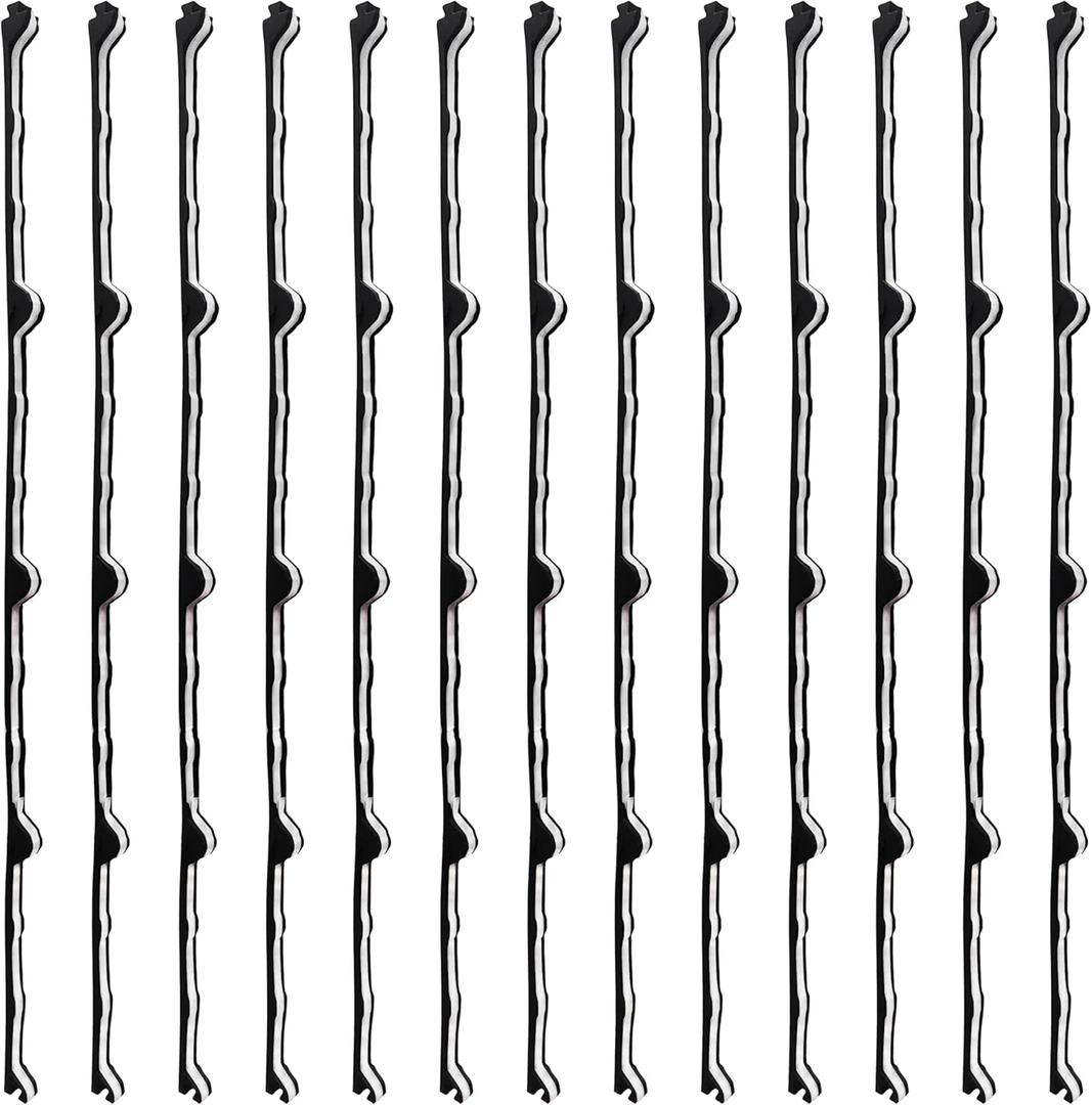 9" Foam Closure Strips with Self-Adhesive for Metal Corrugated Roofing Panels, Classic R Panels Roof Inside Weather Strips (12Pcs)