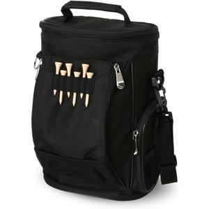 Intech Golf Bag Cooler and Accessory Caddy, Portable Soft Sided 10-Can Insulated Cooler Bag, Fits on a Golf Cart, Push Cart or Carry