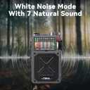 R11 Portable Shortwave Radio - 4000mAh/14800mWh NOAA/SW/AM/FM, Solar/Hand Crank/USB Charging, Bluetooth Receiver/USB/TF Playback,with Compass,Flashlight,SOS for Camping & Emergencies - Grey