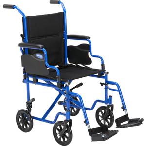 Invacare Transport Wheelchair for Adults, Compact Lightweight Wheel Chair with Foldable Backrest, Flip-Back & Removable Desk-Length Arms, 19" Seat, Swing-Away Footrests, Portable Travel Transfer Chair