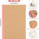 30 Pack Blank Notebook Journals Bulk, A5 Unlined Paper Composition Notebook, 8.3x 5.5, Kraft Cover with Rainbow Spines, 15 Colors 60 Pages for School Office Travel