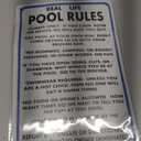 New Metal Aluminum Sign Real Life Pool Rules Funny Pool Rules Signs for Outdoor & Indoor 12" x 8"