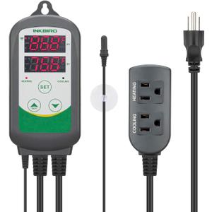 Inkbird WiFi ITC-308 Digital Temperature Controller Aquarium Thermostat for Aquarium Heater and Cooler, with Waterproof Sensor.