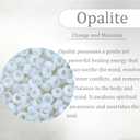 14x8mm Rondelle Big Hole Natural White Opalite Beads for Jewelry Making