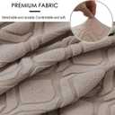 Jacquard Large Dining Chair Covers,  High Back Dining Chair Covers Stretch Removable Washable for Dining Room Kitchen Banquet(Beige, 4PCS) 14x14 inch