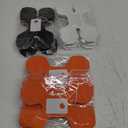 Black-White Orange halloween Party-Decorations Streamers-Garland - 12pcs 4-Leaf Clover Paper Streamer, Graduation Wedding Birthday Bachelorette Baby Bridal Shower Banners Decor Ouruola