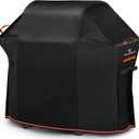 [Upgraded 1000D Heavy Duty Fabric] 60" Grill Cover for Outdoor Grill, Waterproof, Tear & Fade Resistant BBQ Cover with Buckle & Air Vent, Gas Grill Cover for 3-4 Burner Weber Nexgrill Char-Broil Grill