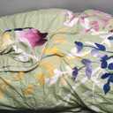 Green flower Blanket 94x94 With Matching Bedsheets And Cover pillows  36x42