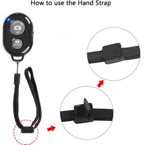 Wireless Remote Shutter for Cellphones and Tablets (2 Pack), AOQIYUE Bluetooth Remote for iPhone/Android Camera Control, Selfie Clicker for Photos and Videos - Wrist Strap Included