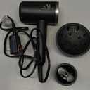 Ionic Hair Dryer with Diffuser, Powerful 1800W Blow Dryer for Women & Men, Fast-Drying Hair Dryer with Nozzle for Home, Salon, Travel (Black)