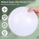 Angoily Ceiling Fan Light Covers, Clip on Ceiling Light Cover, Plastic Replacement Lamp Shade Clip on Ceil Lampshade for Bedroom Bathroom Kitchen Dining Lighting Fixture Accessories White