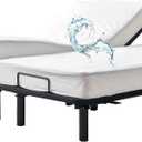 Bamboo Viscose Cooling Split King Mattress Protector for Adjustable Bed Waterproof Soft Breathable Fitted Matress Cover Pad