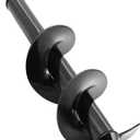 SYITCUN Auger Drill Bit for Planting - 4"X12" Heavy-Duty Garden Auger Spiral Drill Bit - Bulb Planter Tool & Post Hole Digger - 3/8" Hex Drive Drill