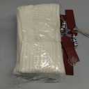 2Pack Personalized Christmas Stockings - 18 Inch Large Cable Knitted Xmas Hanging Stockings with DIY Wooden Name Tags for Family Holiday Decor (White)