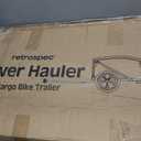 Retrospec Rover Hauler Bike Cargo Trailer - Foldable Frame with Weather-Resistant Fabric & 80lb Capacity - Universal Bike Trailer for 20-29in Wheels - Includes Safety Flag & D-Ring Anchors