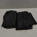 Chyhomenyc Short Black Out Curtains 36 Inch Length, Small Blackout Curtain Tier Thermal Insulated Half Window Curtains for Kitchen Basement Cabinet Camper RV Bunk, 2 PCS, Each 30" Wx36 L, Black