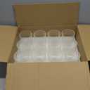 12pcs Stripe Glass Cylinder Vases for Centerpieces, 6 Inch Tall Flower Vase for Wedding Decorations, Hurricane Vases Floating Candle Holder for Table Centerpiece Wedding Home Dcor (Clear)