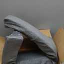 3Pcs Wedge Pillow Set for After Surgery,Acid Reflux Relief, Adjustable Bed Wedge Pillows for Sleeping,Anti Snore, Memory Foam Triangle Pillow for Back&Neck&Shoulder Pain Relief, White&Grey (12 IN+1 Head pillow)