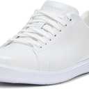 Cole Haan Women's Shoes - Grand Crosscourt Lightweight Leather Sneaker, White/ Skyway, 7-W US