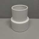 White Ceramic Vase, Large Ceramic Vase for Flowers, Decorative Vases for Boho Decor, Modern Ribbed Vase, Pampas Grass Vases for Living Room, Office, Mantel, Shelf, Dinning Table, 7.5 Inches