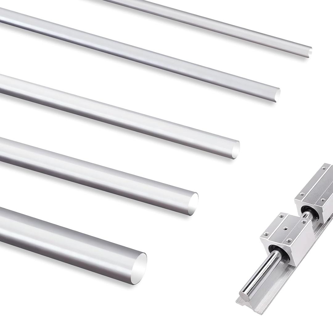 1 Pc 1'' x 24'' Chrome Plated Carbon Steel Round Rod, Chrome Coated Steel Round Bar for Shaft Gear Drill Lathes Boring Machine Turning Miniature Axle, Cylindrical Pin DIY Craft Tool