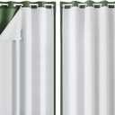 Curtains white 2prs 50x80
