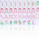 Large Mahjong Set, American Mahjong Game Set with 160 Tiles (1.41’’), 4 Racks & Thickened White Carrying Bag and Accessories, Portable Travel Mahjong Tiles Set